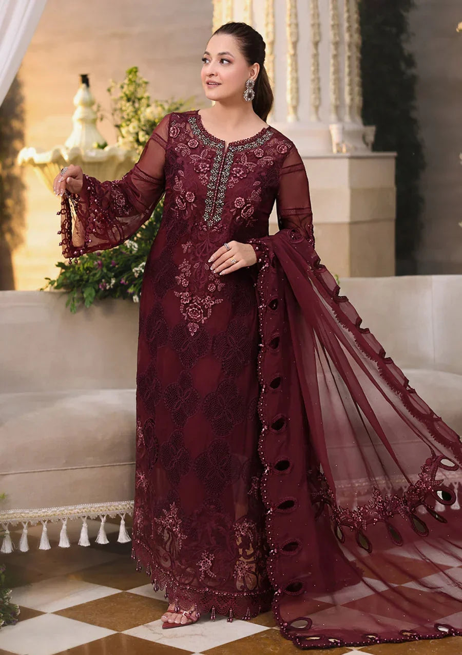MARIA B Embroidered Chiffon