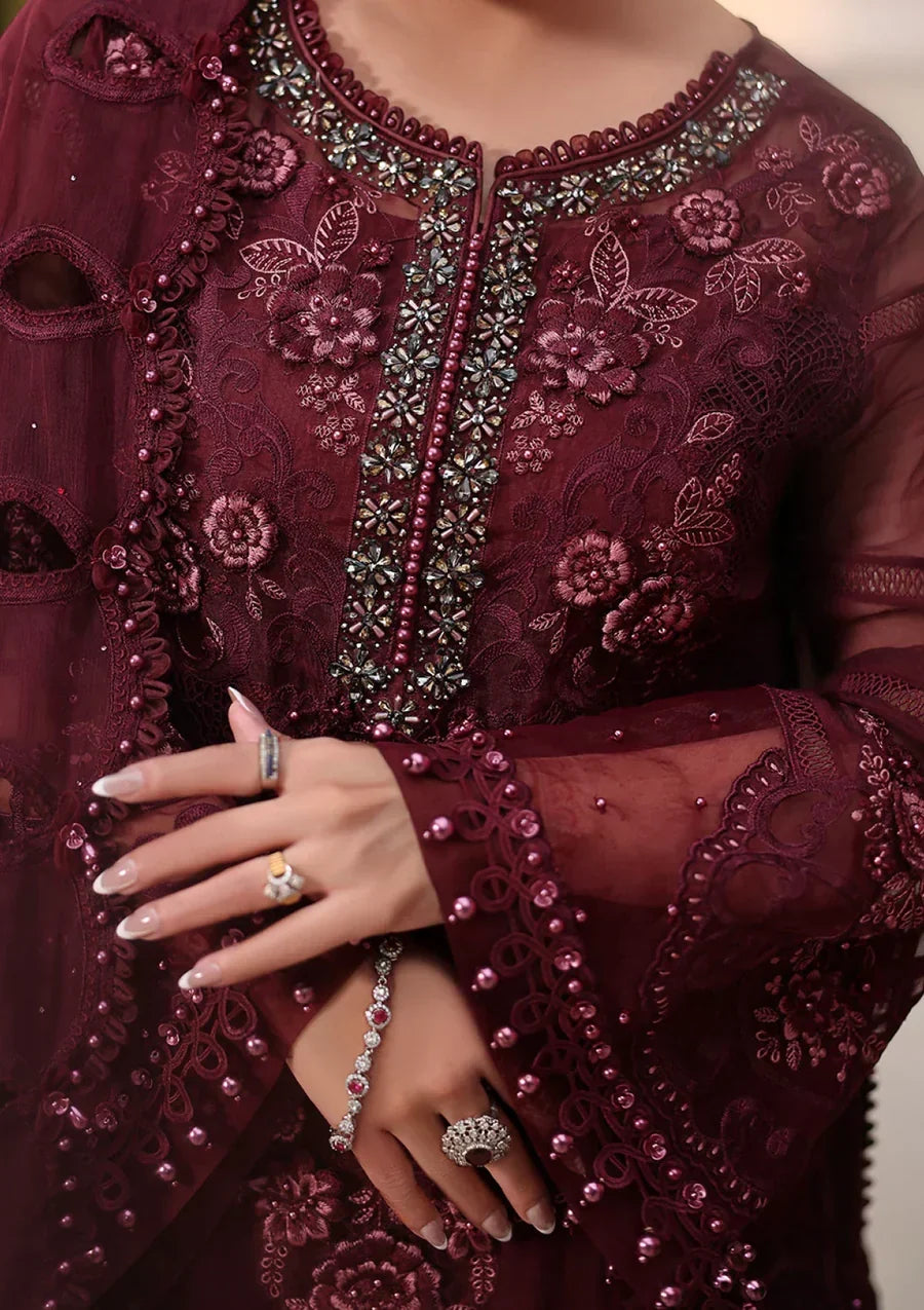 MARIA B Embroidered Chiffon
