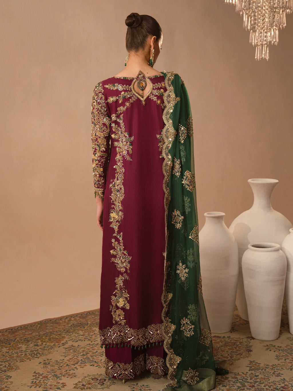 Afsana-e-Zari luxury embellished formal suit SalmaQadir