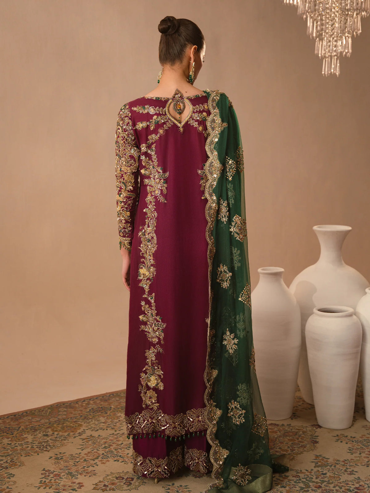Afsana-e-Zari luxury embellished formal suit SalmaQadir
