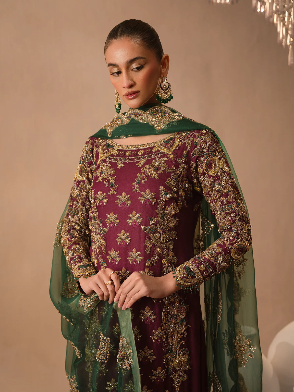 Afsana-e-Zari luxury embellished formal suit SalmaQadir