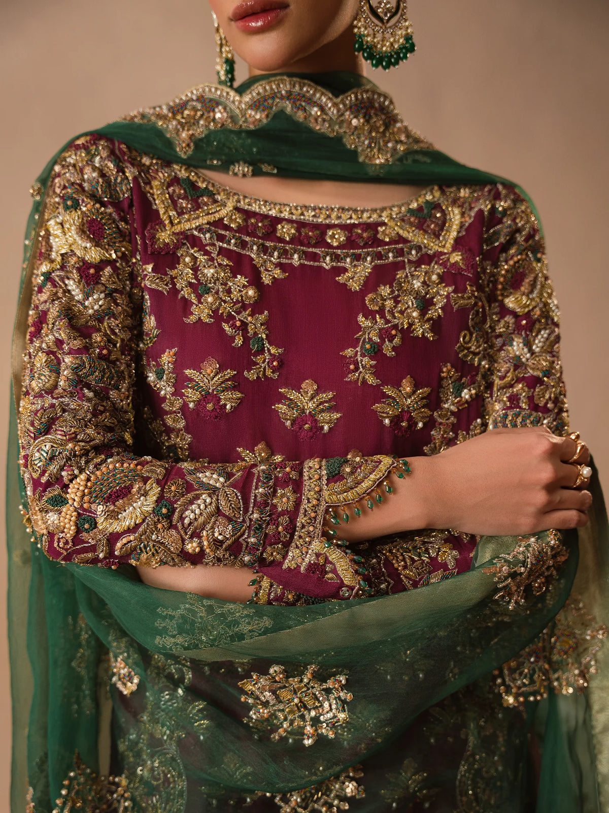 Afsana-e-Zari luxury embellished formal suit SalmaQadir