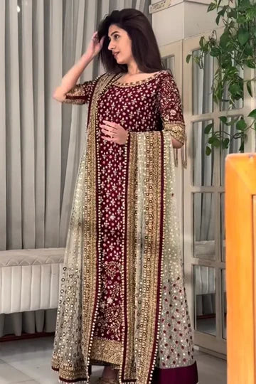 Areesha by Haris Shakeel luxury formal suit for women | SalmaQadir