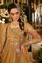 BD-2907 mustard embroidered suit | Salmaqadir