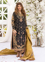 Bita Black embroidered suit | SalmaQadir