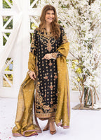 Bita Black embroidered suit | SalmaQadir