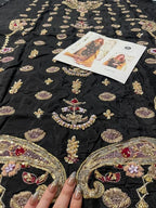 Bita Black embroidered suit | SalmaQadir