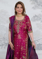Bita magenta silk SalmaQadir