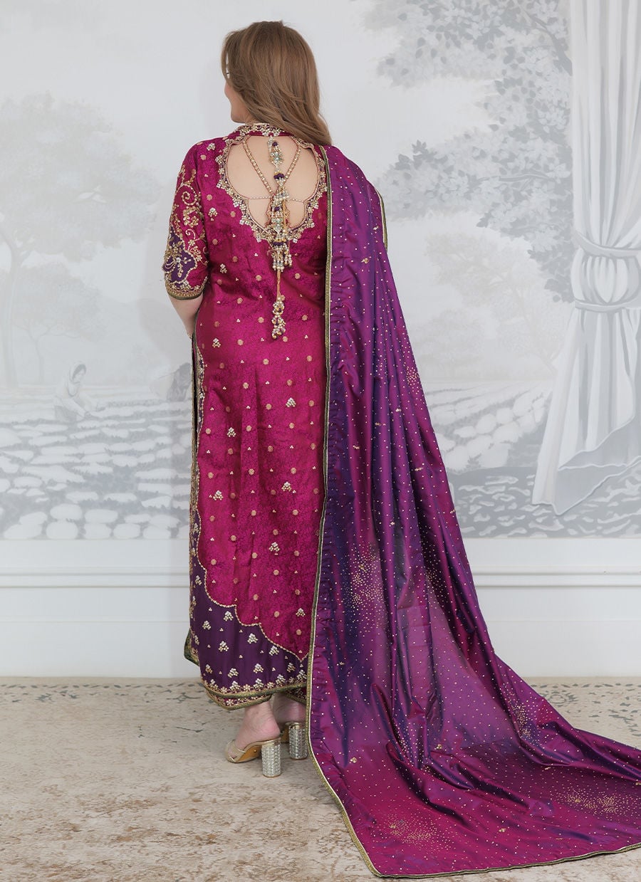 Bita magenta silk SalmaQadir