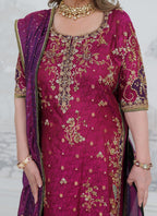 Bita magenta silk SalmaQadir