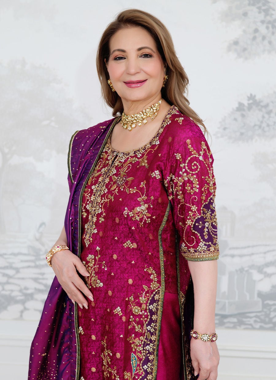 Bita magenta silk SalmaQadir