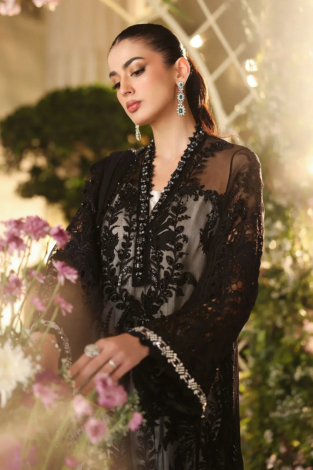 MARIA B Embroidered Chiffon