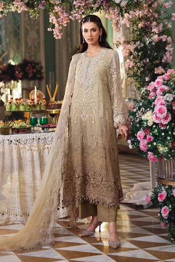 MARIA B Embroidered Chiffon