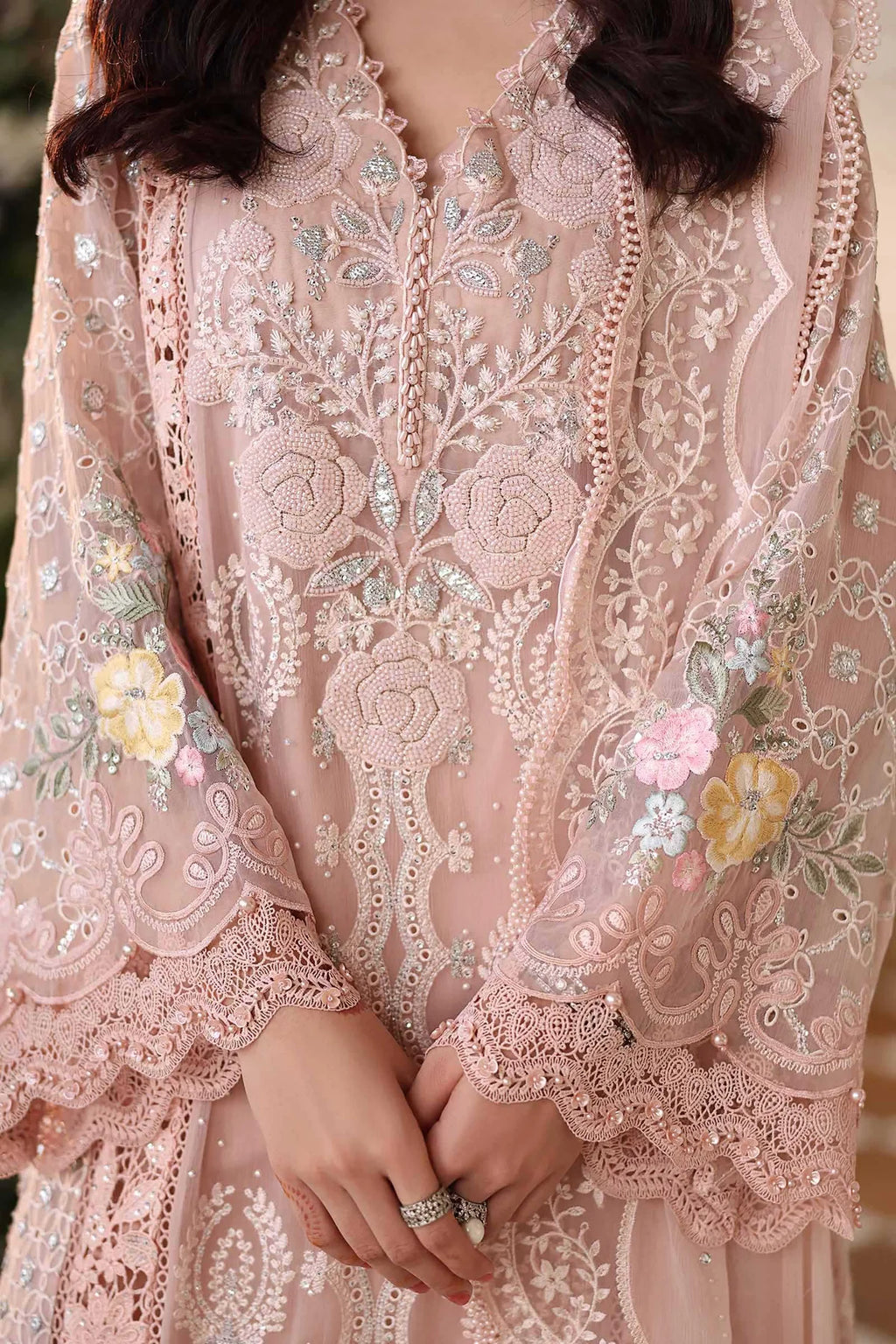 MARIA B Embroidered Chiffon
