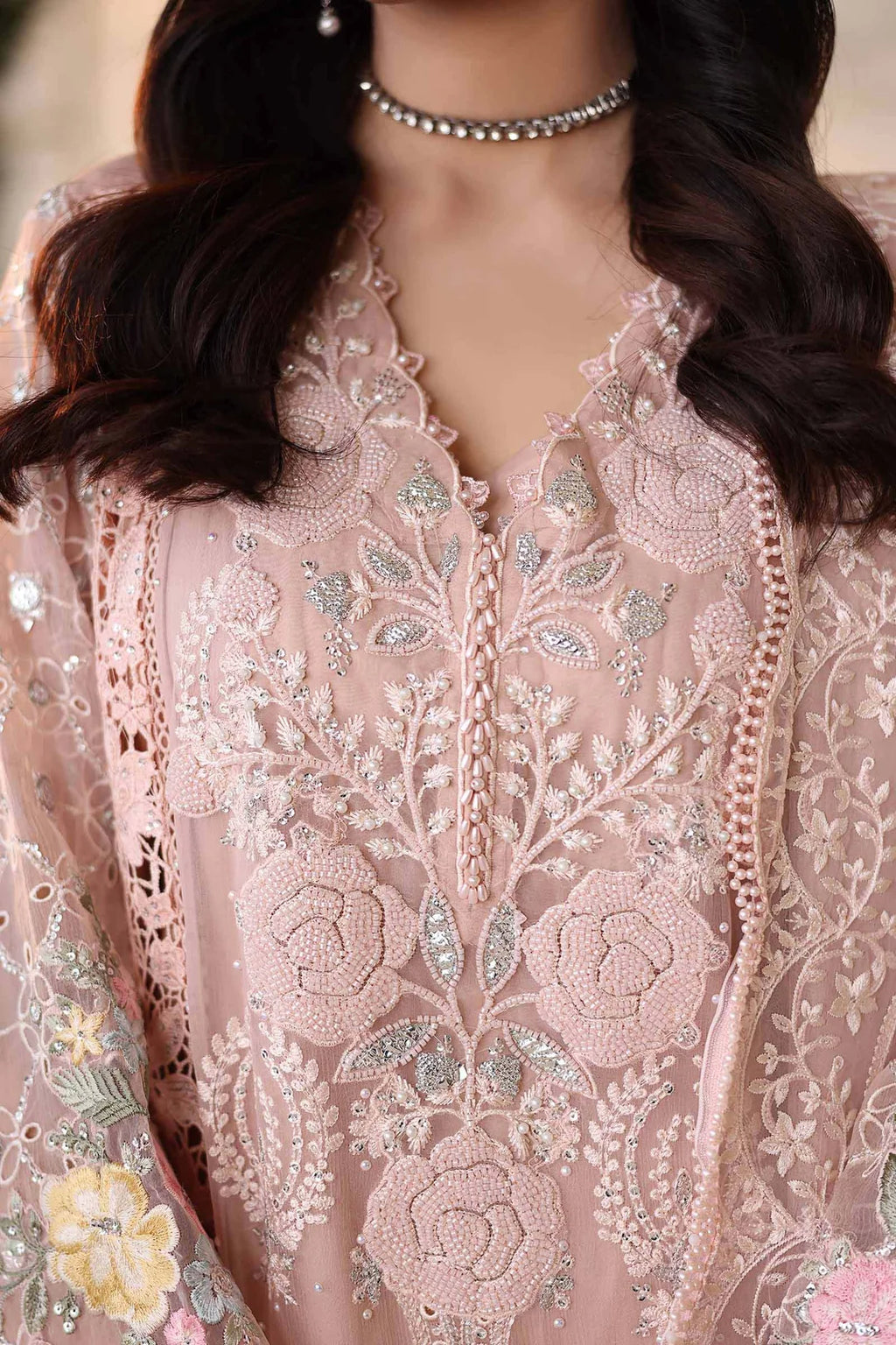 MARIA B Embroidered Chiffon