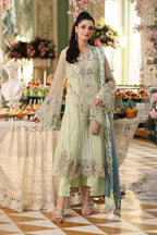 MARIA B Embroidered Chiffon Suit – Luxury Women’s Formal Wear