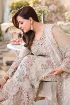 MARIA B Embroidered Chiffon Suit – Luxury Women’s Formal Wear