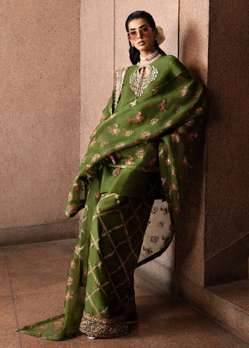 Green-Merlot – Luxury Pakistani Embroidered Suit for Women