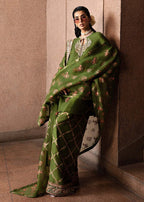 Green-Merlot – Luxury Pakistani Embroidered Suit for Women
