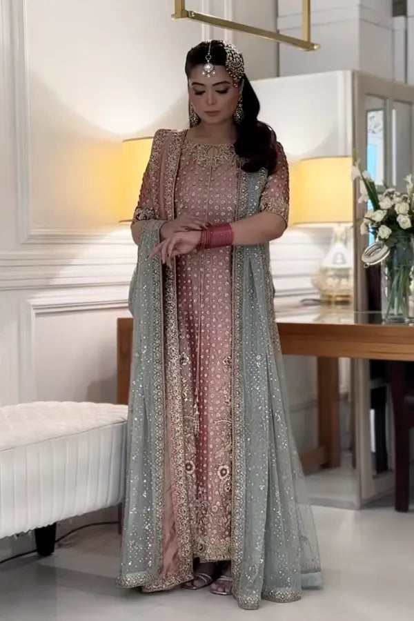 Iqra Haris Shakeel embroidered suit | SalmaQadir