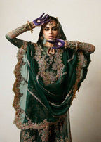 Jamali embroidered organza formal suit Salmaqadir