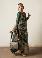 Jamali embroidered organza formal suit Salmaqadir