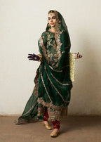 Jamali embroidered organza formal suit Salmaqadir
