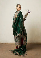 Jamali embroidered organza formal suit Salmaqadir