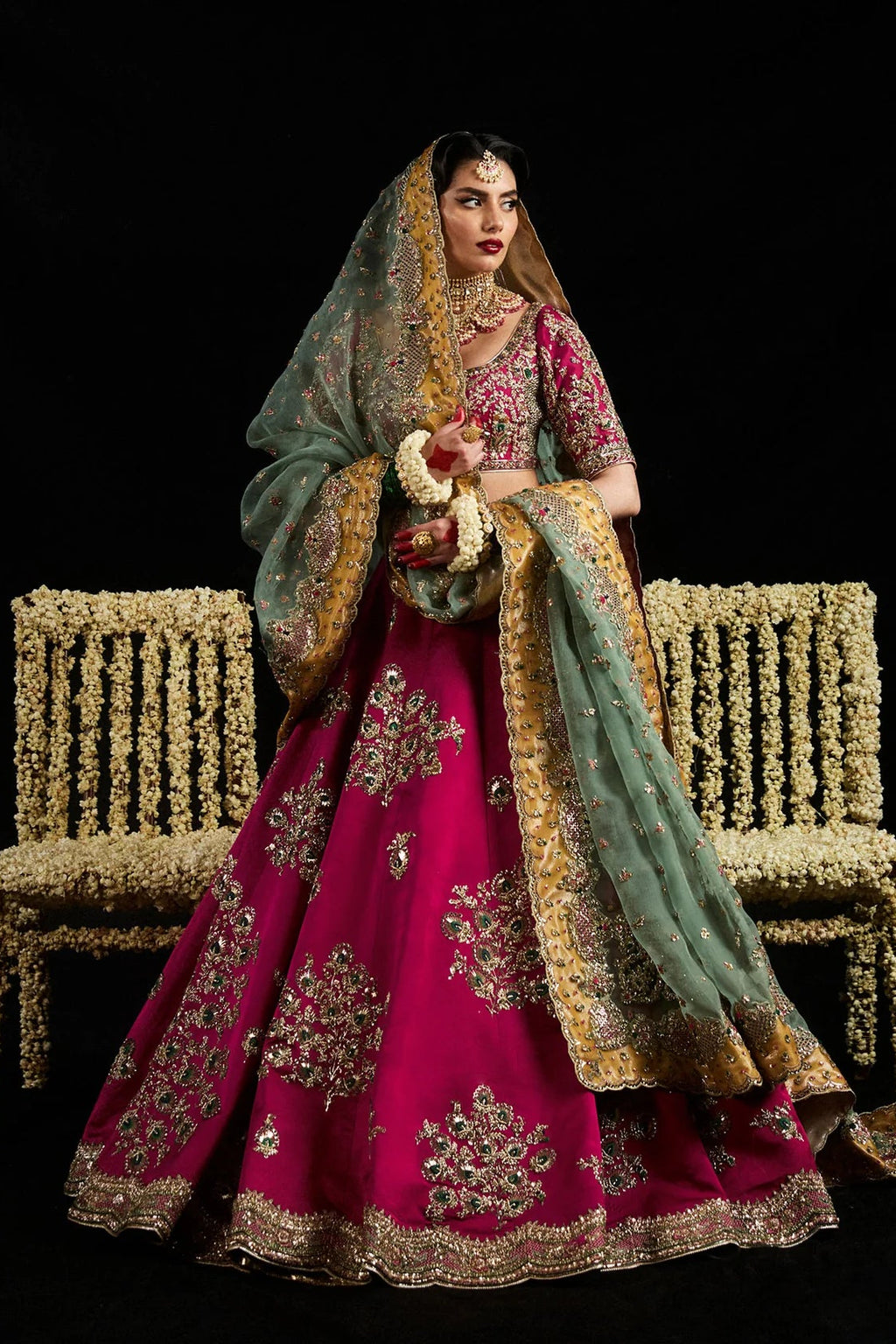 Laal deep pink lehenga – Salmaqadir