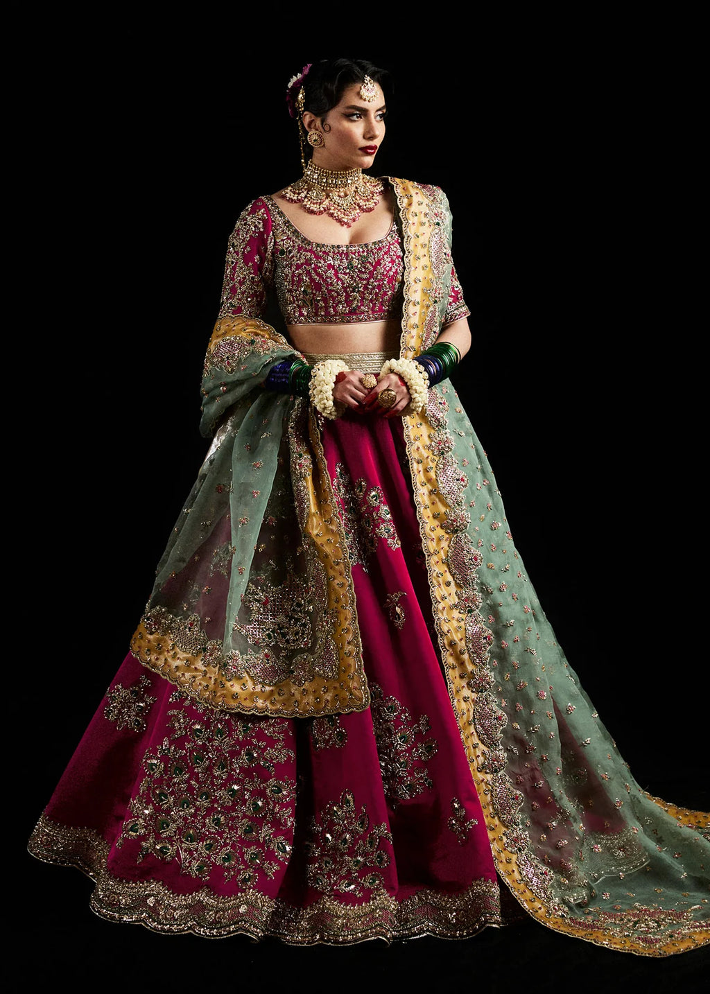 Laal deep pink lehenga – Salmaqadir