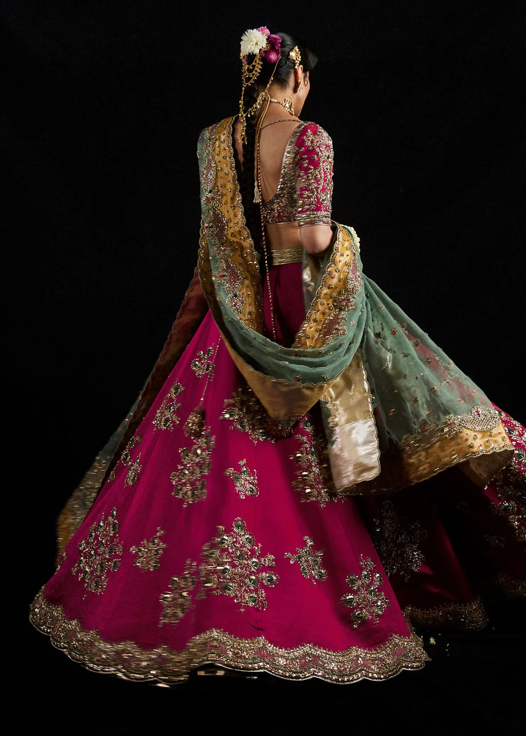 Laal deep pink lehenga – Salmaqadir