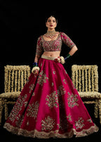 Laal deep pink lehenga – Salmaqadir