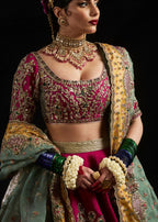 Laal deep pink lehenga – Salmaqadir