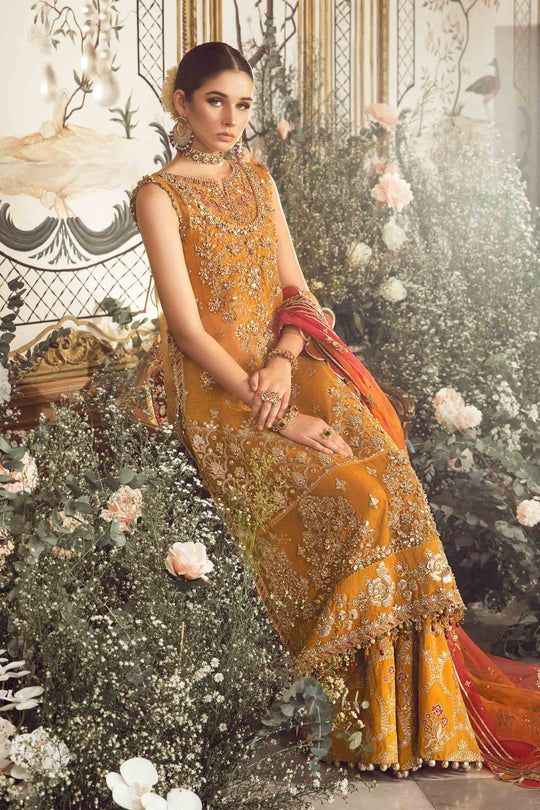 MUSTURD D.07 luxury embroidered gharara suit | SalmaQadir