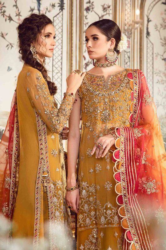 MUSTURD D.07 luxury embroidered gharara suit | SalmaQadir