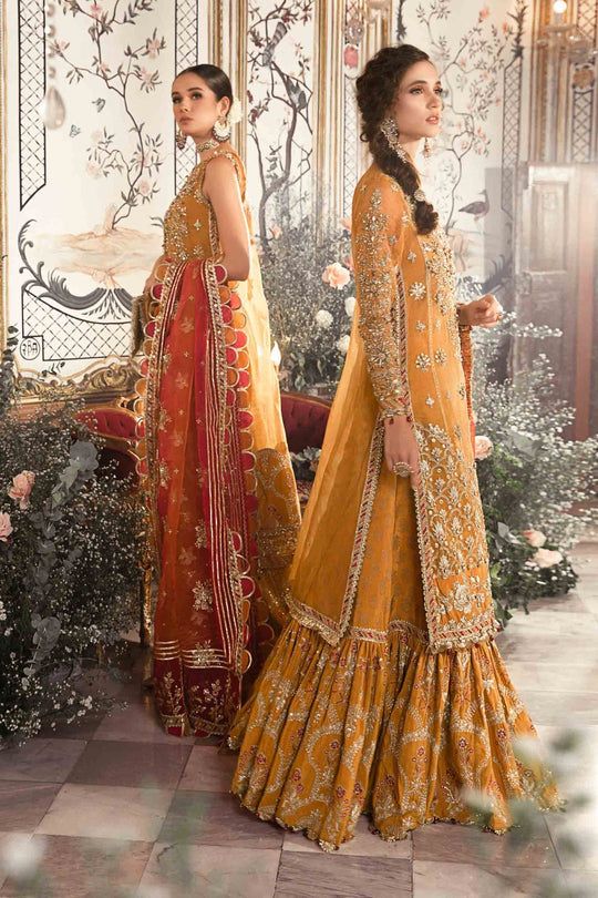 MUSTURD D.07 luxury embroidered gharara suit | SalmaQadir