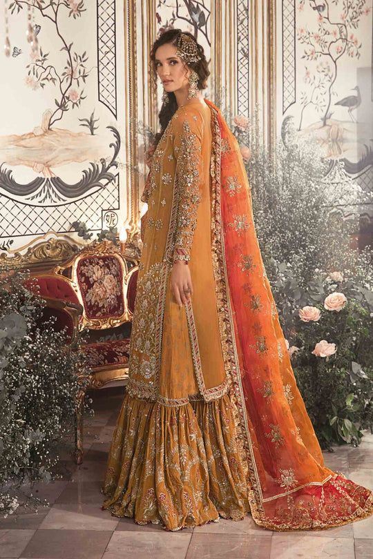 MUSTURD D.07 luxury embroidered gharara suit | SalmaQadir