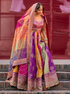 Mala embroidered Korean silk lehenga suit | Salmaqadir