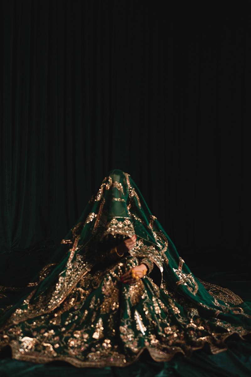 Nazneen Emerald Green Bridal Suit | Salmaqadir