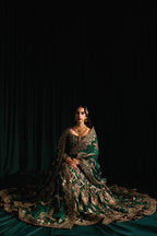 Nazneen Emerald Green Bridal Suit | Salmaqadir