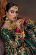 Nazneen Emerald Green Bridal Suit | Salmaqadir