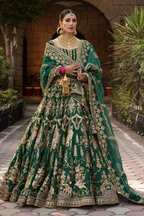 Nazneen Emerald Green Bridal Suit | Salmaqadir