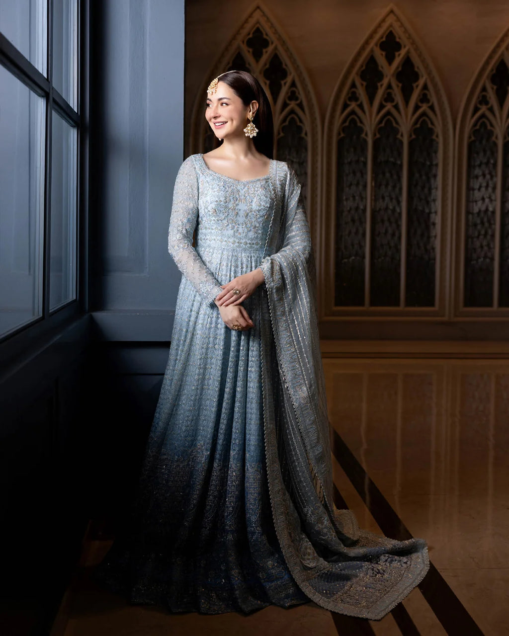 Neorah Miyah embellished net suit | Salmaqadir