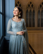Neorah Miyah embellished net suit | Salmaqadir