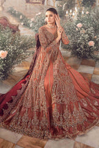 Salmon Pink BD luxury embroidered formal suit | SalmaQadir