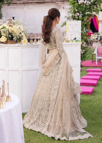 Samira nude embroidered lehenga choli by Salmaqadir