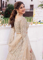 Samira nude embroidered lehenga choli by Salmaqadir