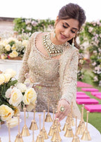 Samira nude embroidered lehenga choli by Salmaqadir