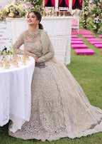 Samira nude embroidered lehenga choli by Salmaqadir