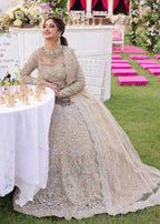 Samira nude embroidered lehenga choli by Salmaqadir